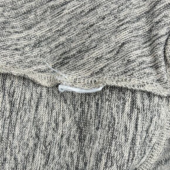 LOGO by Lori Goldstein Tunic Cardigan Sweater Top Mixed Media Marled Gray 1X - Picture 9 of 9